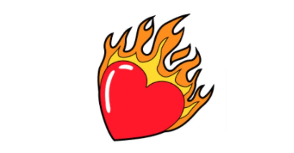 Ateşli Kalp Emojisi