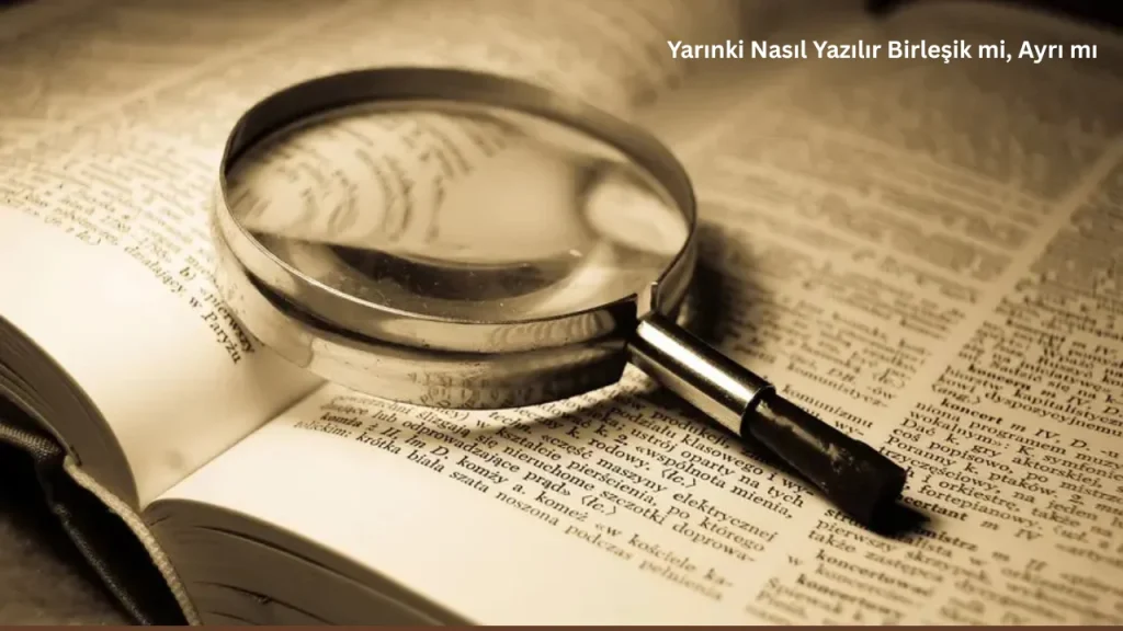 Yarınki Nasıl Yazılır Birleşik mi, Ayrı mı